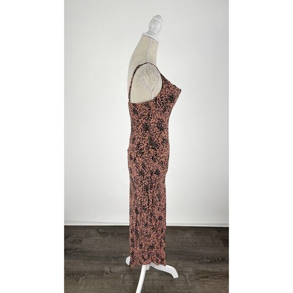 Lovestitch Womens Animal Print Cowl Neck Sleeveless Maxi Dress Size Small NWT - Picture 2 of 11